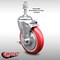 Service Caster 5 Inch SS Red Polyurethane Swivel 10mm Threaded Stem Caster with Brake SCC SCC-SSTS20S514-PPUB-RED-TLB-M1015 - alternate 3
